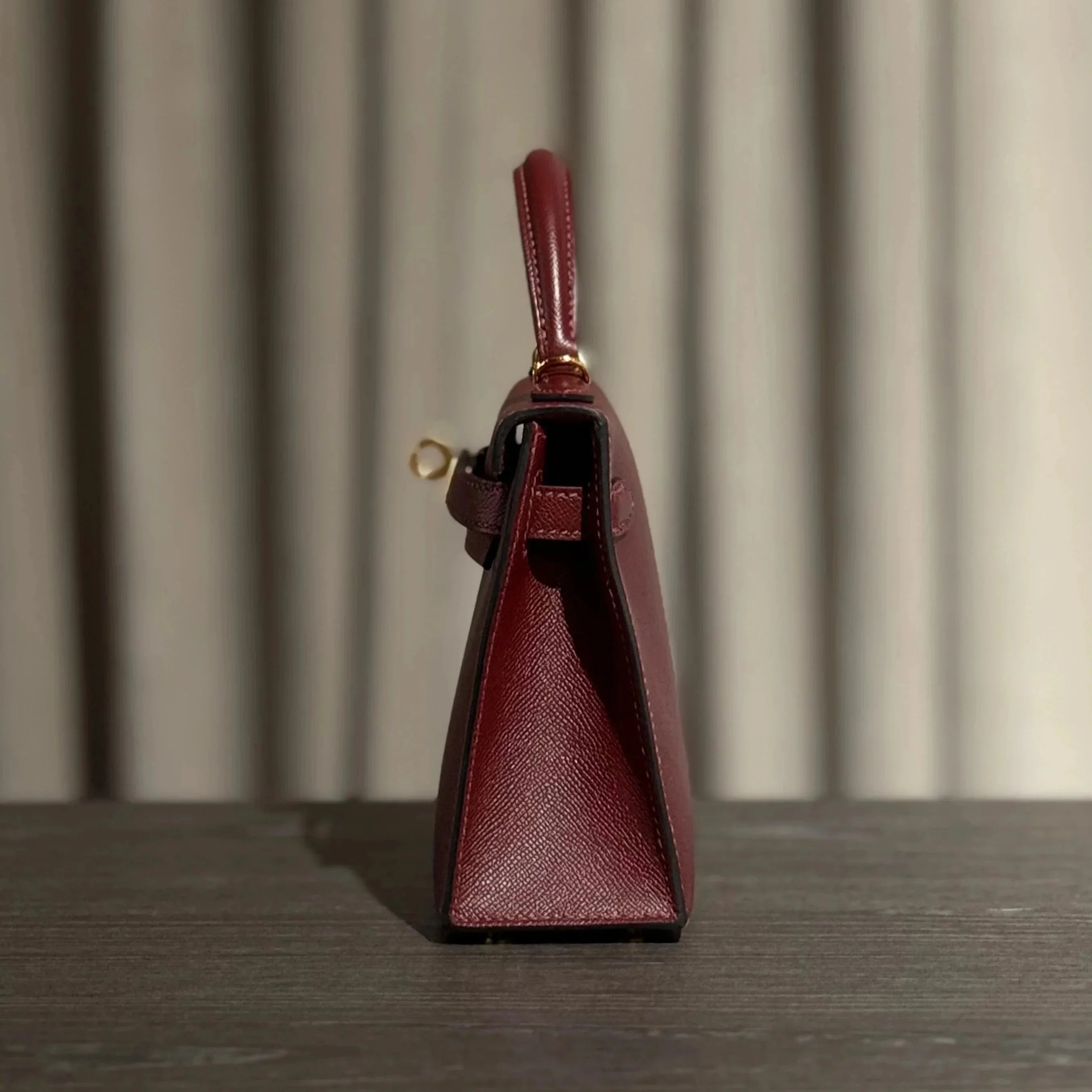 Kelly Burgundy Mini Bag - Premium Collection