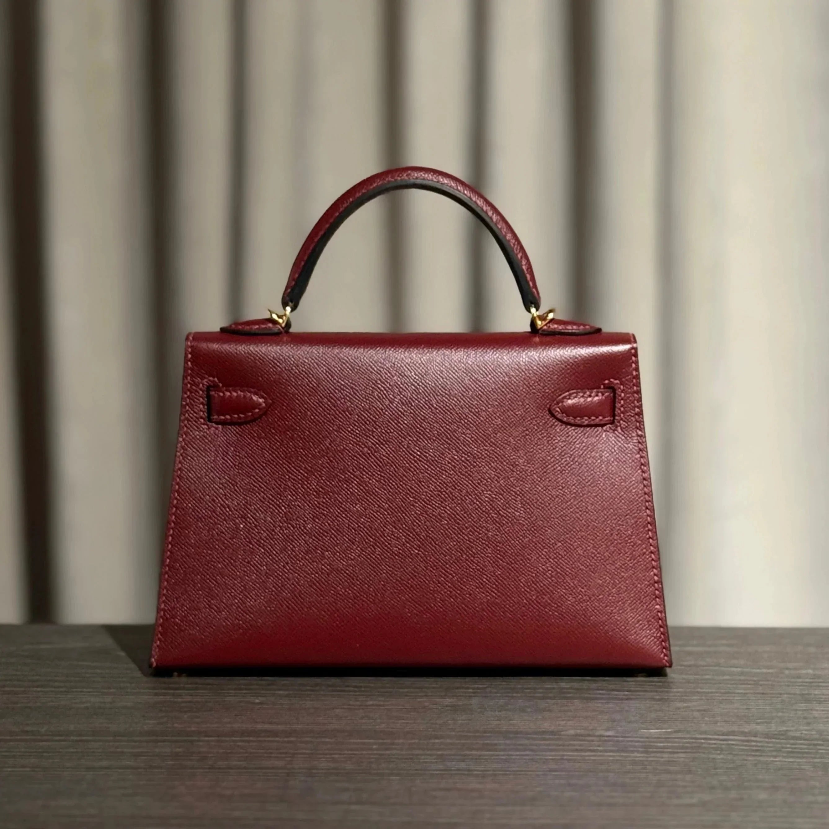 Kelly Burgundy Mini Bag - Premium Collection